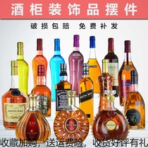 Home Wine Cabinet Decorations Creativity Simulation Foreign Wine Group Approu. Atmosphere Hall Genguan Bar Terrace-like Wine Bottle Pendulum