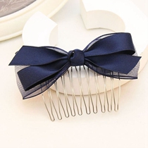 Inverted hair card bow hair comb Korean head accessories hair comb bangs top clip hairclip adult female