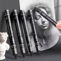 Cool joy graphite rod carbon strip pencil without wood all lead 6b sketch drawing drawing drawing sketch drawing drawing 2b solid charcoal 4b super thick hb charcoal for beginners students professional art thick core full core carbon rod
