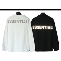 FOG fear of god reflective base shirt ESSENTIALS feeder long sleeve men and women loose High Street T-shirt tide