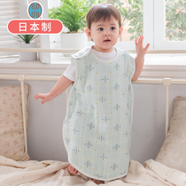 Japan BOBO silk six-layer gauze sleeping bag Baby child anti-kick quilt spring and autumn baby sleeping bag four seasons universal