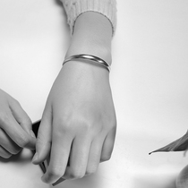 Anytime smooth ring silver bracelet women foot Silver 18g fashion simple bracelet pull mouth SZ026