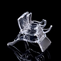 Acrylic transparent hand to display the counter parts display frame for the small chair of the playing shelf display prop seat