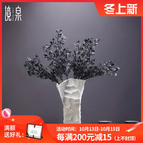 Jing Quan modern simple white ceramic vase ornaments living room dried flower arrangement porcelain art table decorations