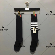 Japan Thom Brown autumn and winter black socks female college style cotton middle tube calf socks