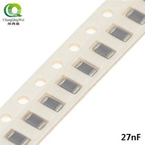 Stick a capacitance 1206 27nf 50V 100V 250V NPO 5% 3216 273j 0 027uF