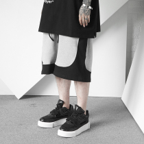 The Dirty Collection two-color stitching casual cotton Street Tide brand sports five-point shorts