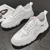 European station mens shoes spring and autumn new Korean version mens trend all-match casual sports shoes camouflage small Martin leather shoes