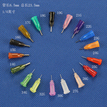 1 inch 4 plastic 6 5mm dispensing bayonet screw stainless steel pin point 14-32G Needle Needle Needle glue flat head