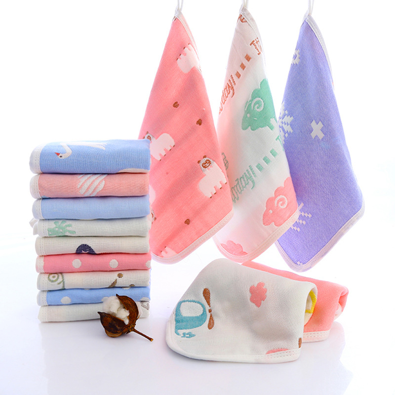 Total Cotton Age Baby Saliva Towel Pure Cotton Cotton Cloth Towel Baby Children Handkerchief Newborn Ultra Soft Wash Face Towel