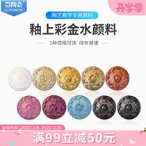 100 Tao Clay Pottery pigment Glaze Upper Color Gold Water Pen Ceramist porcelain plate Painted Paint with Multi-Color Made in Italy