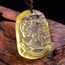 Huang Crystal 2019 belongs to the monkey pendant Lyu to give a peach to the male and female ornaments Fuaroo added to the transport pendant