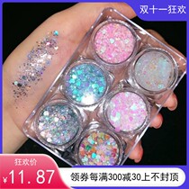 Stage Makeup Childrens Eye Shadow Crystal Sparkling Pink Eye Sequin to Gel Cream Latin Dance Stars Pearlescent