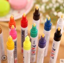 Oily marker pen white non-fading non-fading waterproof set of diy paint pen