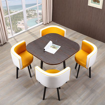 Modern minimalist conference table office fashion casual coffee table Nordic reception negotiation one table four-chair combination