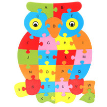 Number and letter pairing animal jigsaw puzzle children English cognitive Enlightenment puzzle puzzle toy color shape pairing