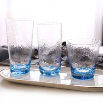 Phantom Japanese colored hammered glass home spray colored glass water cup fruit juice cup whiskey Cup