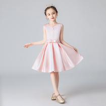 Children Princess Dresses Host Piano Plays Out Girls Fluffy Dress Little Girl Foreign Piste Wedding Dress Dress