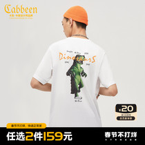 Carbine male round-collar short-sleeved T-shirt 3203132014 new species stamp fun trend leisure H