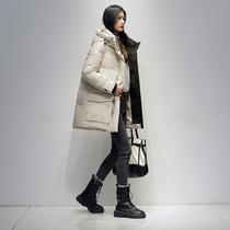 Jadeer Tandem Hat Down Clothes Woman Fashion Small Sub Warm Bread Suit 2021 Winter New Tooling Jacket