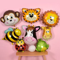 Large New 36 inch cartoon animal aluminum film balloon childrens birthday wedding birthday party decoration Road introduction