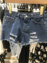 MeCity womens 2018 summer new simple shorts 554602 tag 349 Liu Wen same model