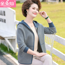 Mother Spring Autumn Jacket Woman 2020 2020 New 40 40 Year-Old 50 Middle-aged Foreign Air Blouses In Older Womens Spring Clothing Lianhood