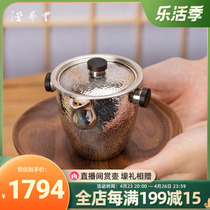 PURE SILVER COVER BOWL SINGLE DAY TYPE FAIR CUP BLACK SANDALWOOD IMITATION HOT BUTTON HAND FOOT SILVER TEA TEA BOWL TEA BOWL HOME UTIL TEA