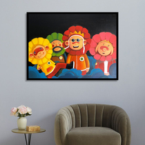 (Limited 200 frames) Chen Jianzhou Four Flower Fairy limited edition painting with mounted 45 * 60cm canvas