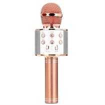 Audio microphone integrated karaoke portable fashion handheld with wireless Bluetooth home upgrade Music