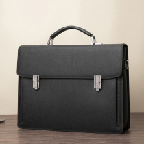 Large Capacity Handbag Men Business Bag Genuine Leather Cross Bull Leather Bag Mens Briefcase Mens Hands Get Briefcase Boy Bag