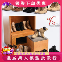VSTOYS 1 6 female soldiers doll with hiking boots leather high shoes OB cloth can wear inner hollow spot