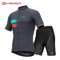 Lamparda Spring Summer Season Riding Suit Short Sleeve Blouse Jacket Male Shorts Suit Mountain Bike Clothing Road Bike Gear