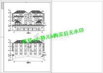 CAD construction drawings of villa buildings in a certain area of ​​Guangdong