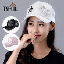 Cap female summer cool hat female Korean version of the tide ins Japanese sunshade net red sunscreen face cover baseball cap