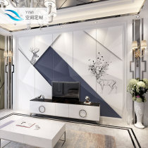 Hard package TV background wall 2019 Nordic elk modern minimalist bedside soft bag mural living room sofa bedroom