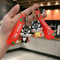 Cartoon Lovers Cute Paparazzi Haschic School Bag Small Pendants Car Key Chain Bag Hang Accessories Customised Key Buttons