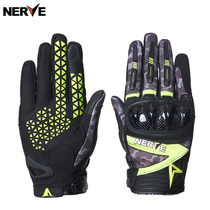 NERVE Nev motorcycle touch screen riding gloves men and women wear-resistant breathable carbon fiber protective shell full finger locomotive anti-fall