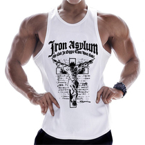 Muscle Faith Fitness Vest Summer Loose Brothers Training Basketball Bodybuilding Sleeveless t-shirt top Mens tide