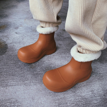 Xixi women Europe station 2020 winter New Inner hair Waterproof warm Chelsea boots rain boots 41110