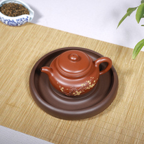 Aiqi Purple sand pot holder pot support pot mat pot tea tray dry bubble table handmade carved tea holder tea holder large