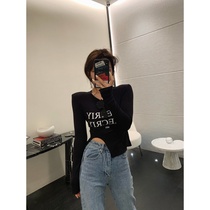 Xu Yuanyuan clothing lady jacket comfortable and beautiful fashion age reduction breathable fashion versatile irregular letter split