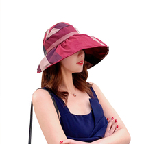 Hat female summer Korean version of travel sun hat Japanese girl Joker sunscreen literary fisherman hat Winter Sky Top Sun