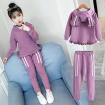 Girl Set Spring 2021 New Korean Fashion Childrens Fashion Childrens Fashion Spring and Autumn Fashion Two-Piece Tide