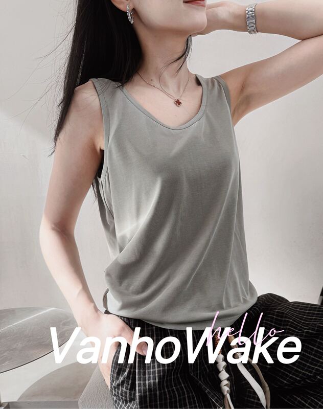 【Vanho Wake】【Mist Vest】Looks Good When Worn Inside or Outside/Comfortable and Breathable for Summer Wear/Vest 【Vanho Wake】【Mist Vest】Looks Good When Worn Inside or Outside/Comfortable and Breathable for Summer Wear/Vest