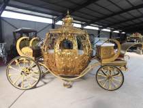 New Cinderella Princess Pumpkin carriage Commercial exhibition props carriage Wedding Christmas carriage European sculpture carriage