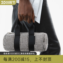 Pick up the drain D Wang family annual tidal explosion ICON full inlaid with crystal decoration mini French stick handbag handbag