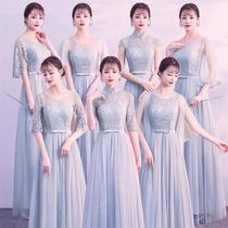 A few college girls and girls host a dance party Piano performance Puffy long dress Bridesmaid dress 
