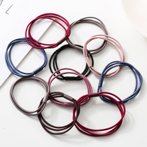 High elastic rubber band hair ring hair rope head rope Korean small fresh headdress adult simple hair jewelry leather case