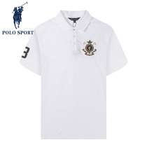 Polo Sport Short Sleeve T-shirt men summer trend over pure cotton loose polo shirt fashion casual tops